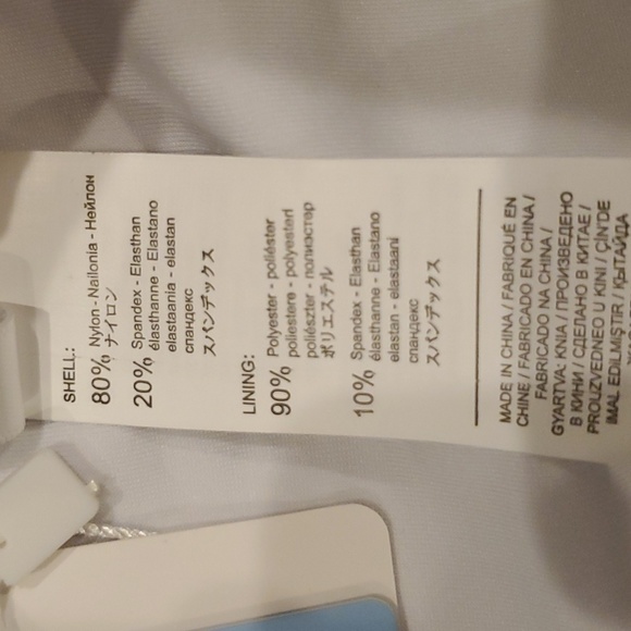 Womens Cupshe navy blue leaf print bikini bottoms size M - Picture 3 of 4